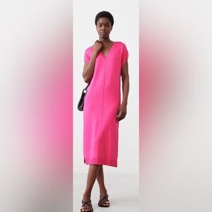 Banana Republic Women's Lipstick Pink Cap Sleeve Sweater Dress - Size Small